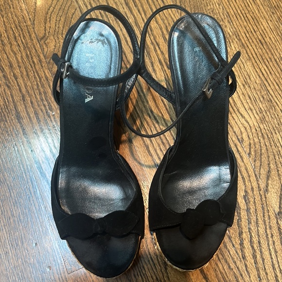 Prada black/tan suede espadrilles - Picture 2 of 4